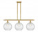 Athens - 3 Light - 37 inch - Satin Gold - Stem Hung - Island Light (3442|516-3I-SG-G125-10)