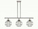 Lake Placid - 3 Light - 36 inch - Polished Nickel - Stem Hung - Island Light (3442|516-3I-PN-CE-8-BK)