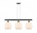 Athens - 3 Light - 37 inch - Black Antique Brass - Stem Hung - Island Light (3442|516-3I-BAB-G121-10)