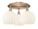 White Venetian - 3 Light - 22 inch - Antique Copper - Semi-Flush Mount (3442|516-3C-AC-G1217-10WV)