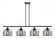 Bell Cage - 4 Light - 48 inch - Matte Black - Stem Hung - Island Light (3442|916-4I-BK-G73-CE)