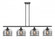 Bell Cage - 4 Light - 48 inch - Matte Black - Stem Hung - Island Light (3442|916-4I-BK-G73-CE-LED)