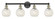 White Mouchette - 4 Light - 33 inch - Black Antique Brass - Bath Vanity Light (3442|616-4W-BAB-G1216-6WM)