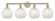 White Mouchette - 4 Light - 35 inch - Antique Brass - Bath Vanity Light (3442|616-4W-AB-G1216-8WM)