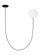 Helium Medium 1 Light Chandelier (7355|PBCH36127OPB)