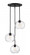 3 Light Chandelier (276|490P10-3R-MB)
