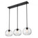 3 Light Linear Chandelier (276|490P10-3L-MB)