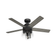 Hunter 52 Inch Lochemeade Matte Black Ceiling Fan With Led Light Kit And Handheld Remote (4797|52650)