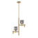 Decato 2 Light Pendant in Brushed Gold (4304|46520-012)