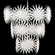 Bismarkia Large White Chandelier (92|9000-1114)