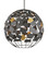 Moon Night Gray & Gold Orb Chandelier (92|9000-1089)