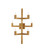 Andre Brass Wall Sconce (92|5000-0252)