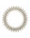 Glasdele White Round Mirror (92|1000-0145)