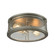 Coby 2-Light Flush Mount in Polished Nickel and Weathered Zinc with Clear Glass (91|11880/2)