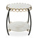 Uttermost Chainlink White Marble Side Table (85|22974)