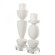 Uttermost Lido White Stone Candleholders, Set/2 (85|18101)