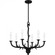 Oakley 6-Light Earth Black Chandelier (26|OAK5025EK)