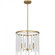 Apelle 4-Light Aged Brass Pendant Light (26|APE2816AB)