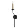 1-Light Sconce in Matte Black with Interchangeable Faux Wood or Matte Black Candle Sleeve (42|651511MB)