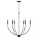 6-Light Chandelier in Matte Black (42|452161MB)