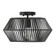 1-Light Angular Metal Semi-Flush in Matte Black (42|230311MB)