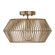1-Light Angular Metal Semi-Flush in Matte Brass (42|230311MA)