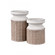 Norris Candleholder - Set of 2 Beige (2 pack) (91|S0037-11228/S2)