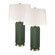 Knox 30'' High 1-Light Table Lamp - Set of 2 Dark Green (91|S0019-10295/S2)