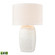 Abbeystead 23'' High 1-Light Table Lamp - White - Includes LED Bulb (91|H019-7255-LED)