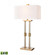 Roseden Court 34'' High 1-Light Table Lamp - Aged Brass - Includes LED Bulb (91|H0019-9567-LED)