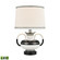 Luxor Gardens 18'' High 1-Light Table Lamp - White - Includes LED Bulb (91|H0019-7995-LED)