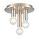 Pepper 8'' Wide 3-Light Flush Mount - Brushed Nickel (91|EC89843/3)