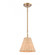 Rydell 9'' Wide 1-Light Mini Pendant - Brushed Gold and Rattan (91|EC89755/1)