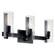 Jemsa 22.75 Inch 3 Light Vanity with Clear Fluted Glass in Black (10687|55168BK)