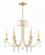 Rollins 6 Light Antique Gold Chandelier (205|ROL-18816-GA)