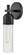 Medium Single Light Sconce (87|50910BK)