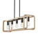 Camden Linear Pendant in Matte Black with Natural Raphia Rope (36|6085-LP BLK-NR)