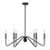 Yep by Golden Lighting Kennedy 6-light Chandelier in Natural Black (36|3690-6 NB)