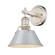Yep by Golden Lighting Orwell 1-light Vanity in Pewter and Dusky Blue shade (36|3306-BA1 PW-DB)