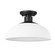Yep by Golden Lighting Levitt 1-light Outdoor Ceiling in Natural Black and Natural White shade (36|2866-OSF NB-NWT)