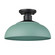 Yep by Golden Lighting Levitt 1-light Outdoor Ceiling in Natural Black and Natural Teal shade (36|2866-OSF NB-NT)