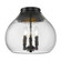 Golden Lighting Ariella 3-light Flush Mount in Matte Black (36|1094-3FM BLK-HCG)