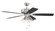 Pro Plus 104 52'' 5-Blade Ceiling Fan in Brushed Polished Nickel w/ Flat Black/Greywood Blades (20|P104BNK5-52FBGW)
