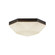Krysta 12-in Matte Black/Opal Glass 2 Lights Flush Mount (7713|FM424512MBOP)