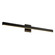 Vera 38-in Black Damp-Rated Dimmable LED Vanity Light (461|VL20338-BK)