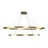Ovale 2 Layer Brushed Gold LED Chandelier (461|CH79253-BG)