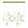 Barletta 53'' LED Chandelier In Gold (4304|47256-019)