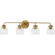 Quillan Collection Four-Light Soft Gold Transitional Bath & Vanity Light (149|P300491-204)