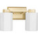 Estrada Collection Two-Light Brushed Gold Contemporary Bath & Vanity Light (149|P300477-191)