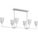 Pinellas Collection Six-Light White Plaster Contemporary Linear Light (149|P400374-197)